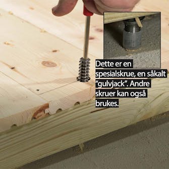 Gulvjack Slik fikser du knirkende gulv